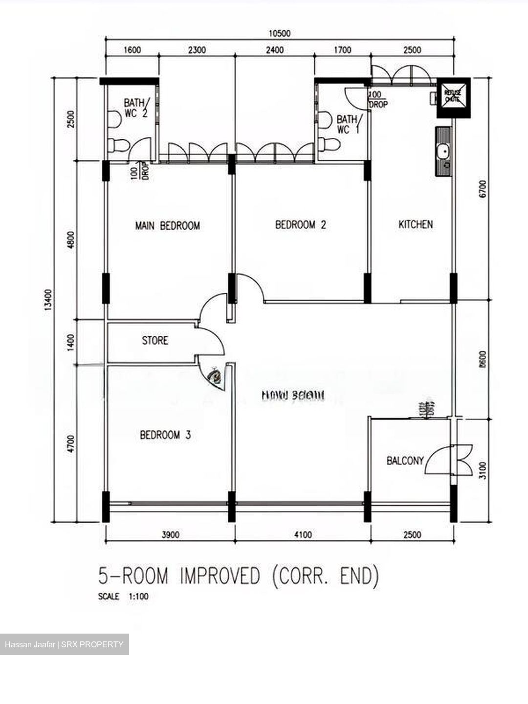 Blk 315 Bukit Batok Street 32 (Bukit Batok), HDB 5 Rooms #497826101